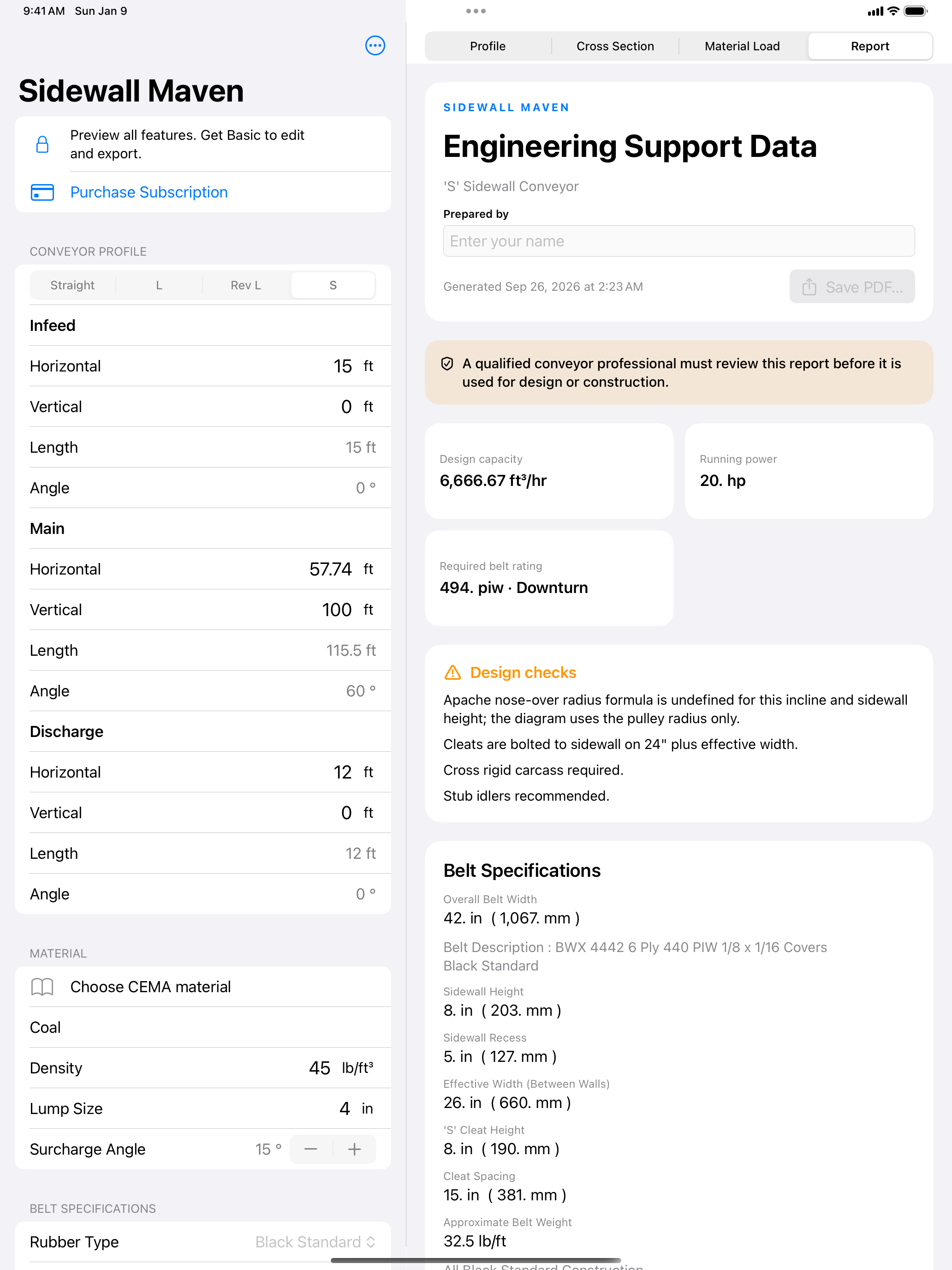 Sidewall Maven — iPad · Report