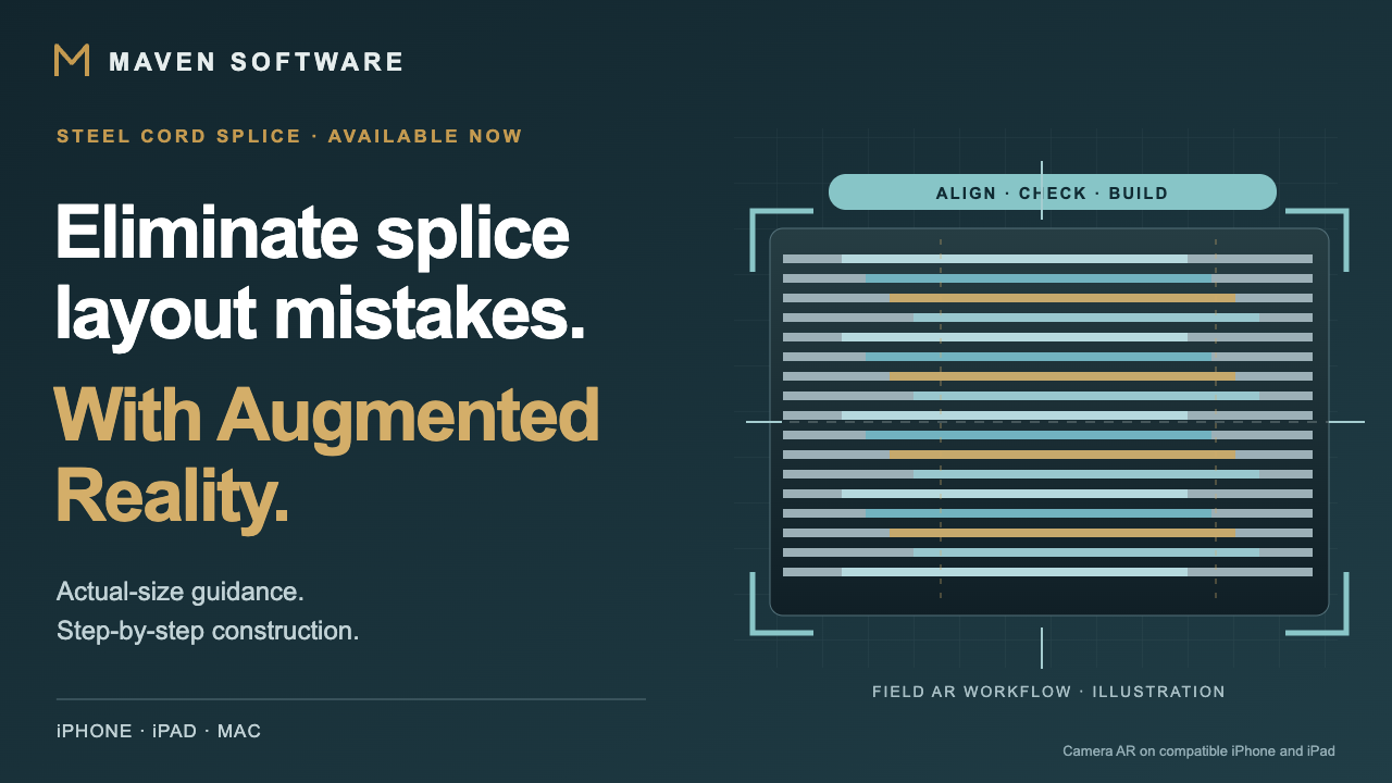 Eliminate splice layout mistakes with Augmented Reality. Illustrated field AR workflow.